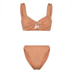 Hunza G Textured Brown Bikini